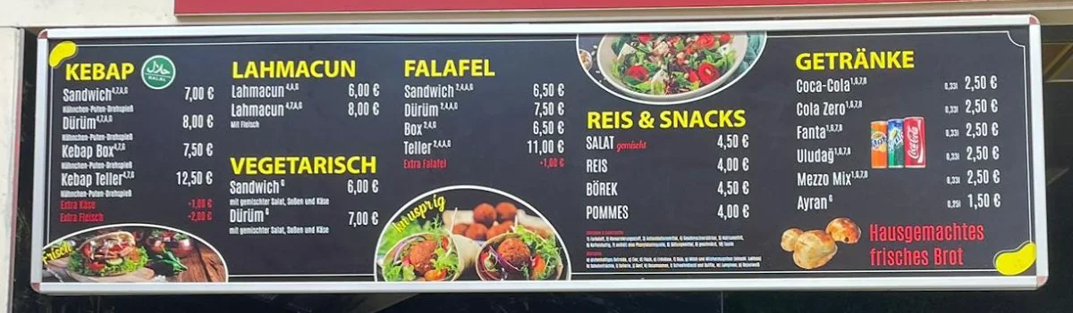 Speisekarte photo 1
