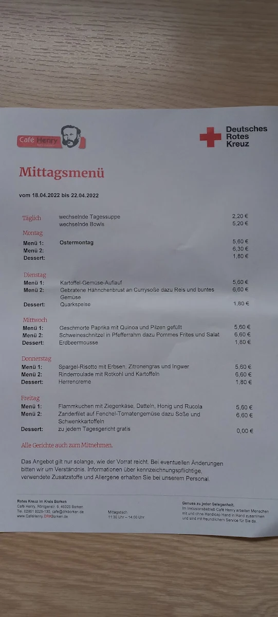 Speisekarte photo 1