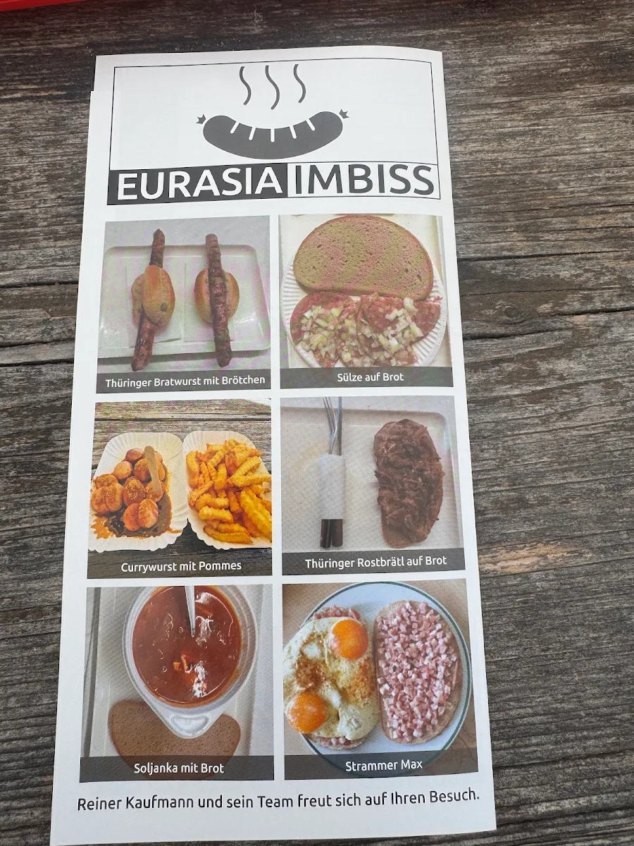 Speisekarte, Eurasia-Imbiss