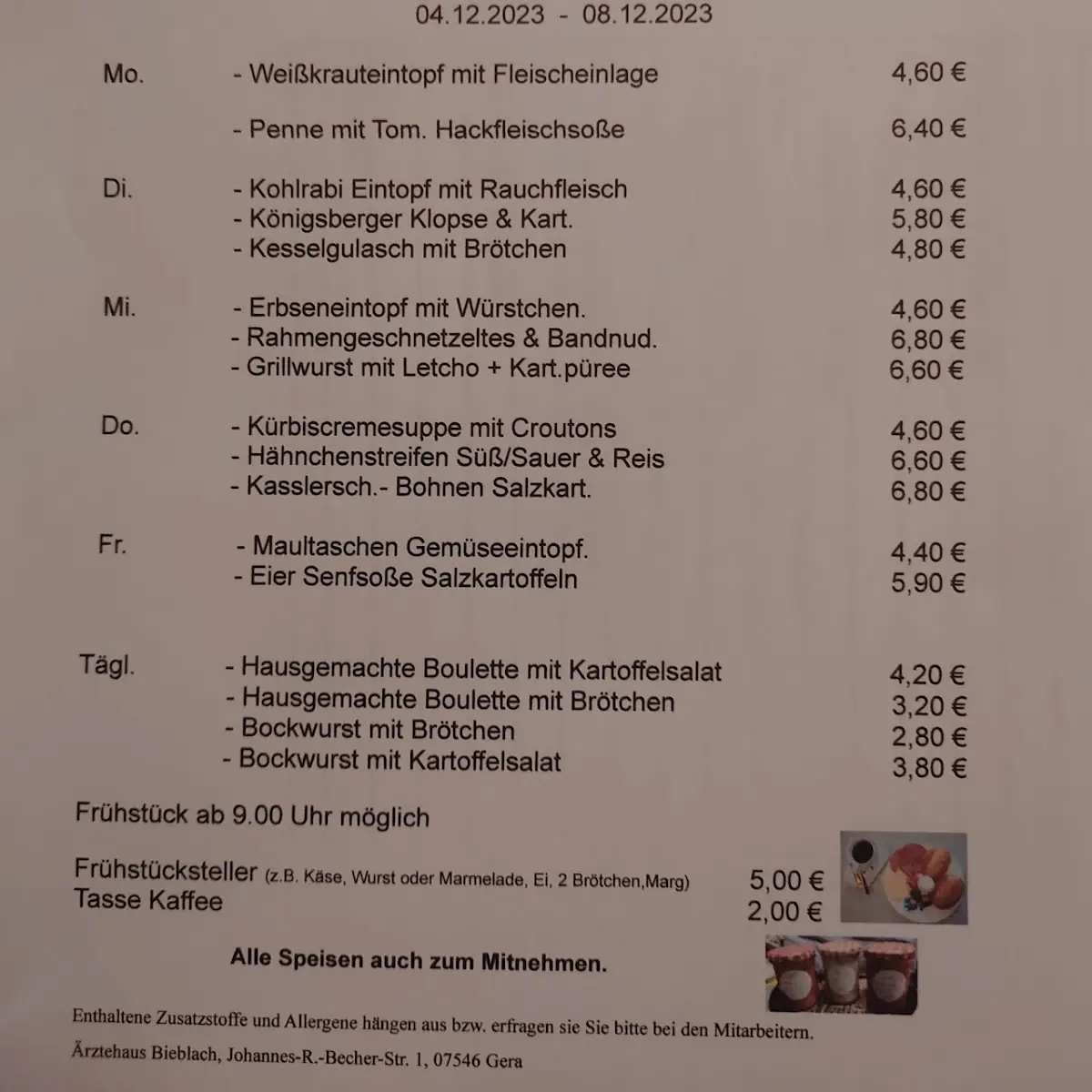Speisekarte photo 1