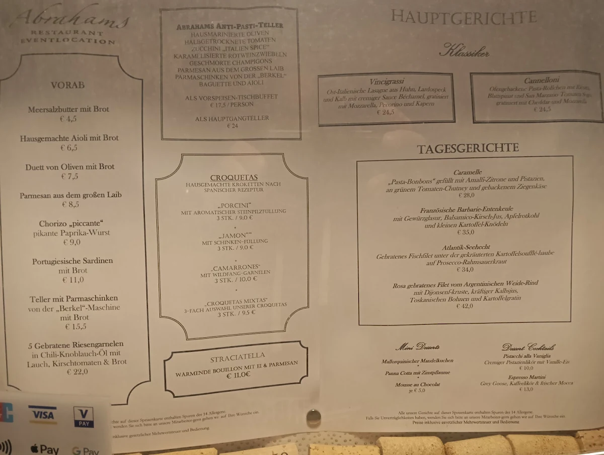 Speisekarte photo 1