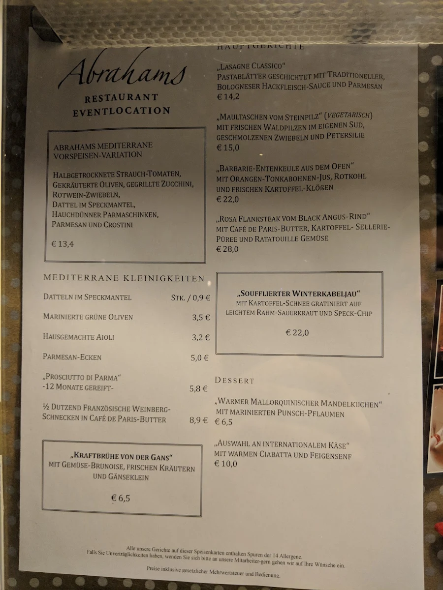 Speisekarte photo 3