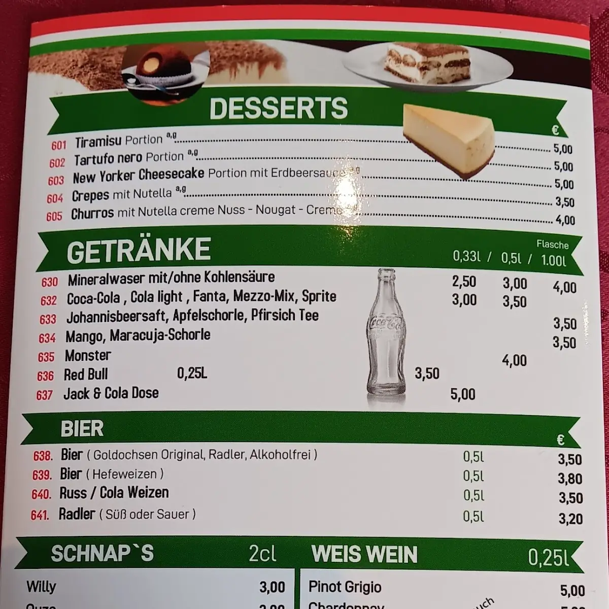 Speisekarte photo 2