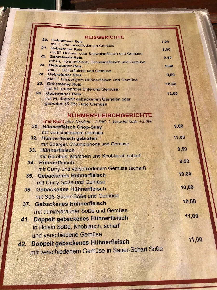 Speisekarte photo 1