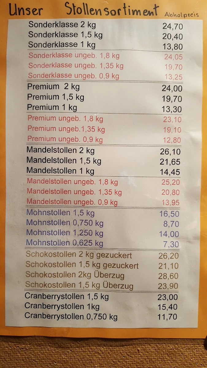Speisekarte photo 3