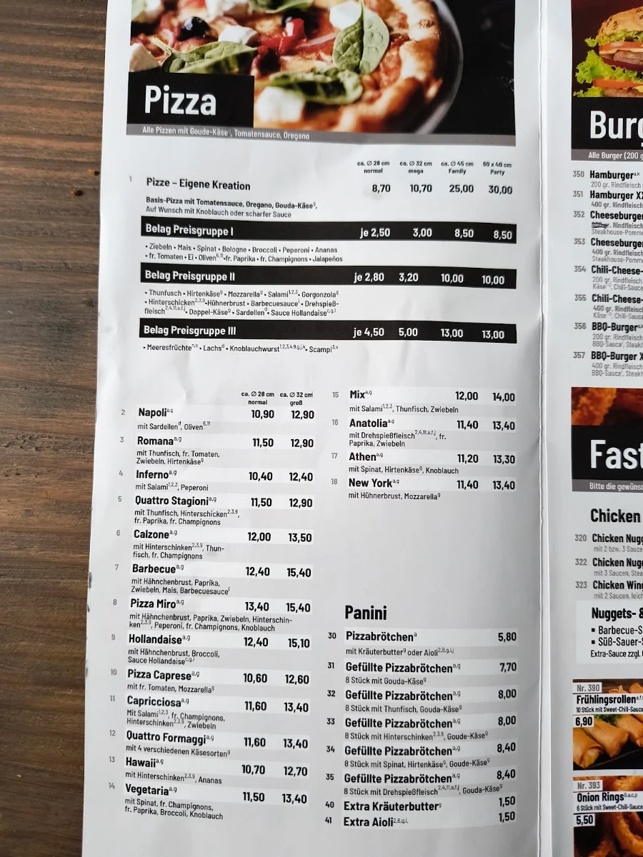 Speisekarte photo 3