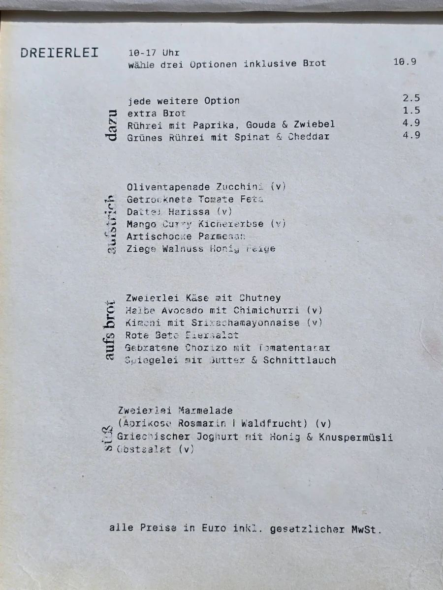 Speisekarte photo 2