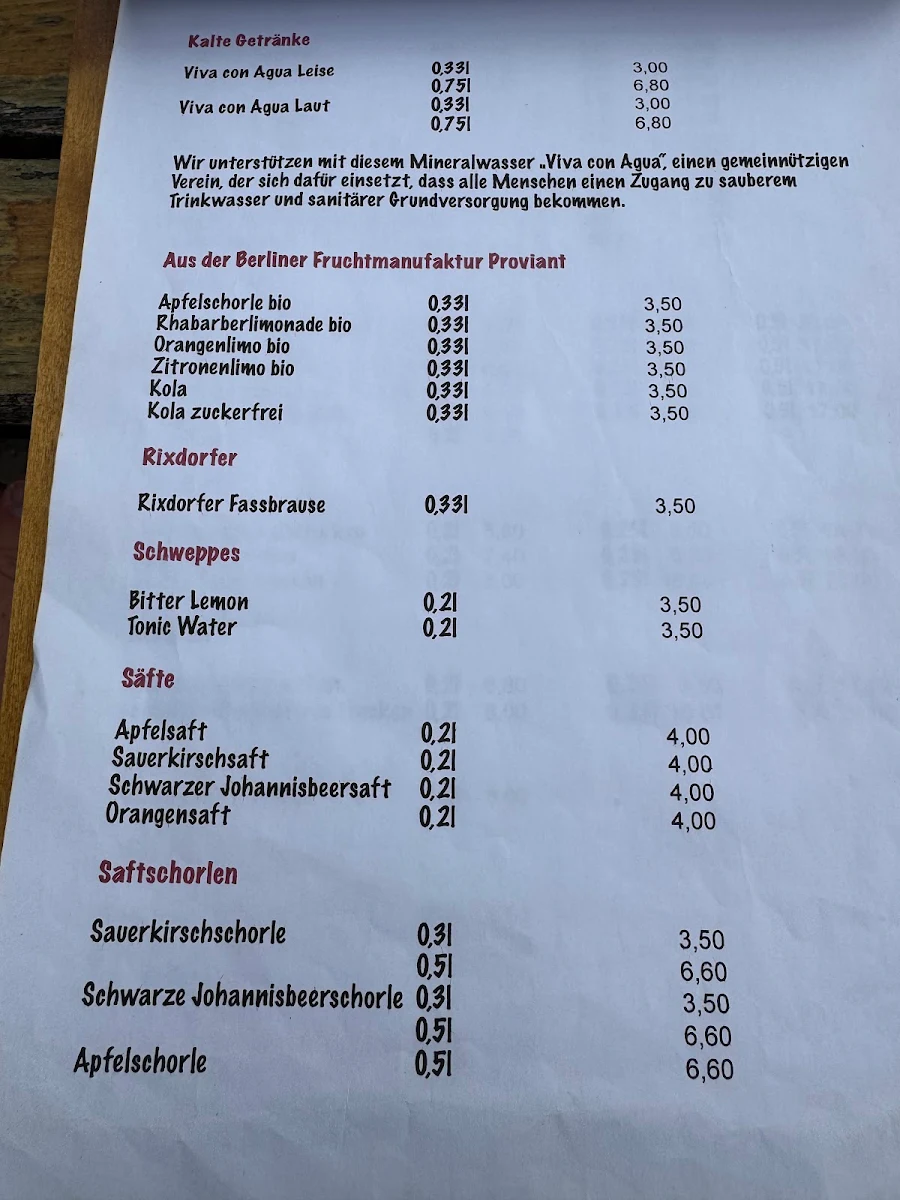 Speisekarte photo 2