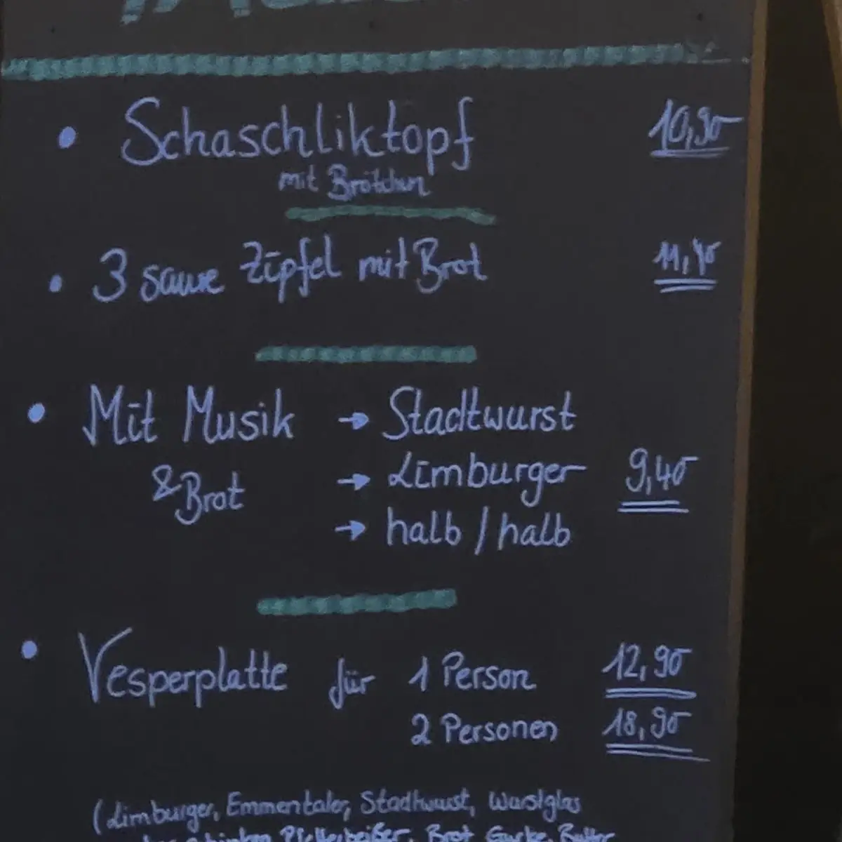 Speisekarte photo 1