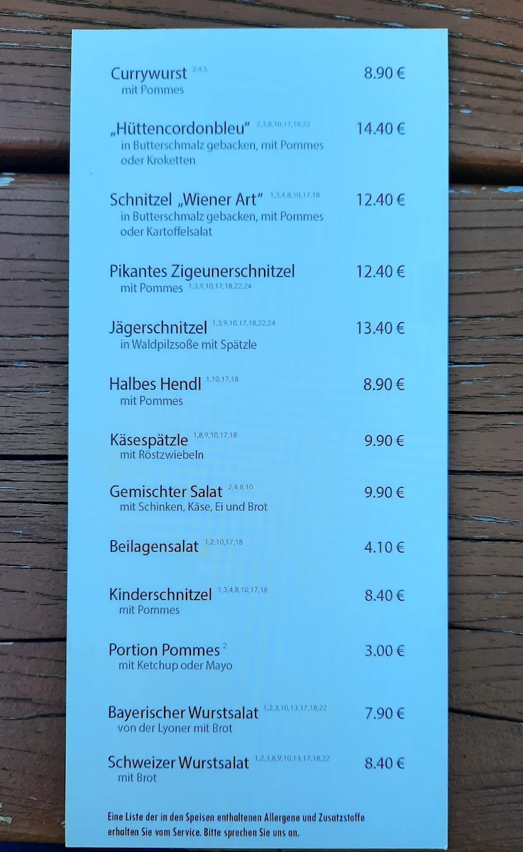 Speisekarte photo 4