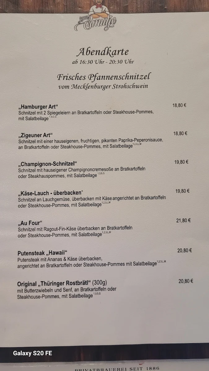 Speisekarte photo 3