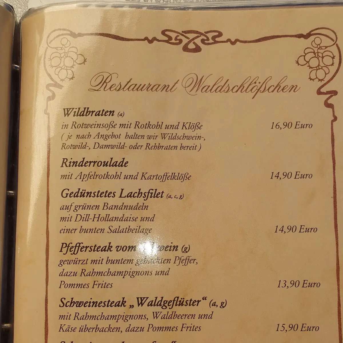 Speisekarte photo 1