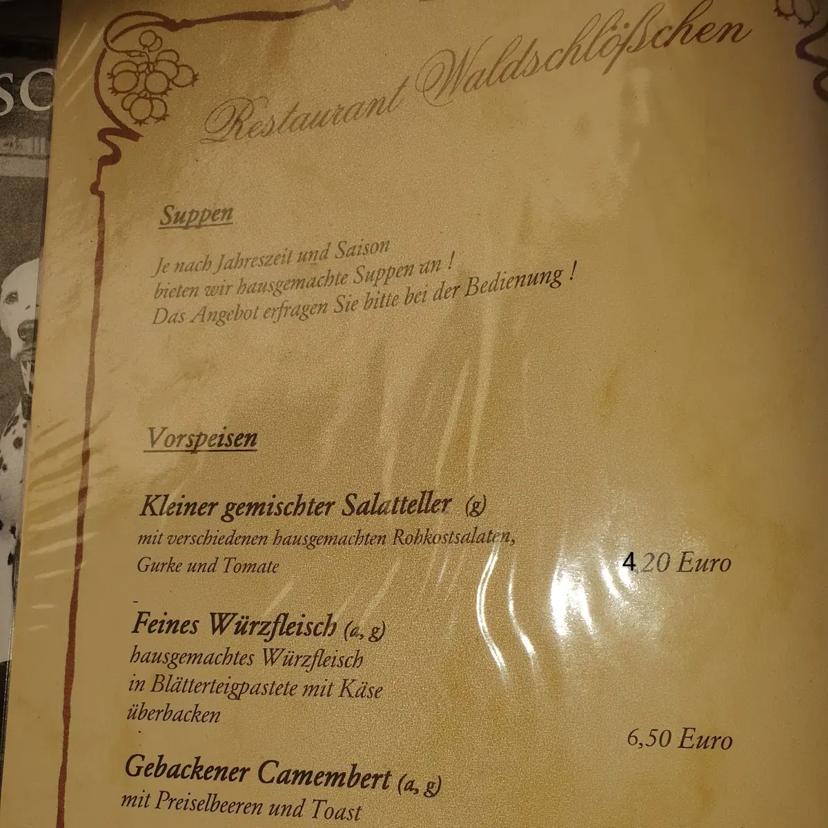 Speisekarte photo 2