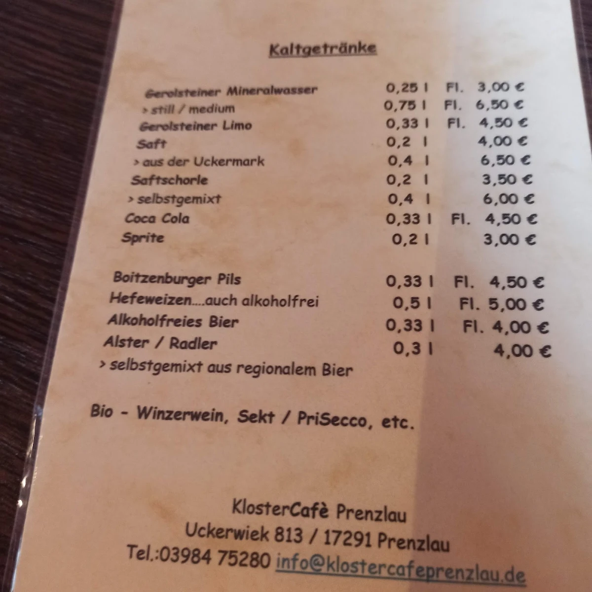 Speisekarte photo 3