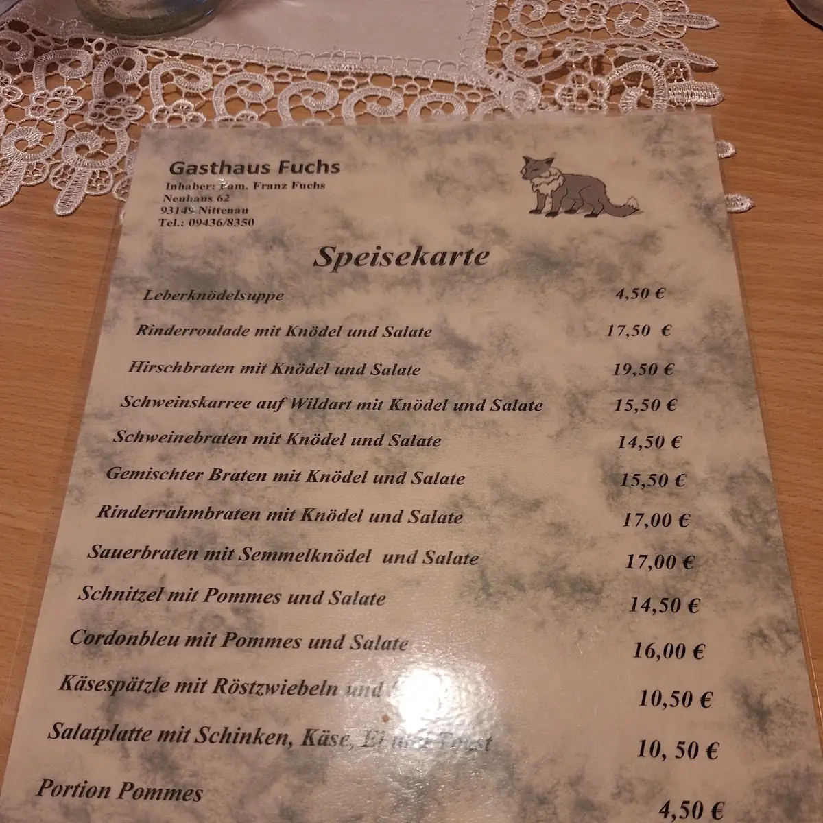 Speisekarte photo 1