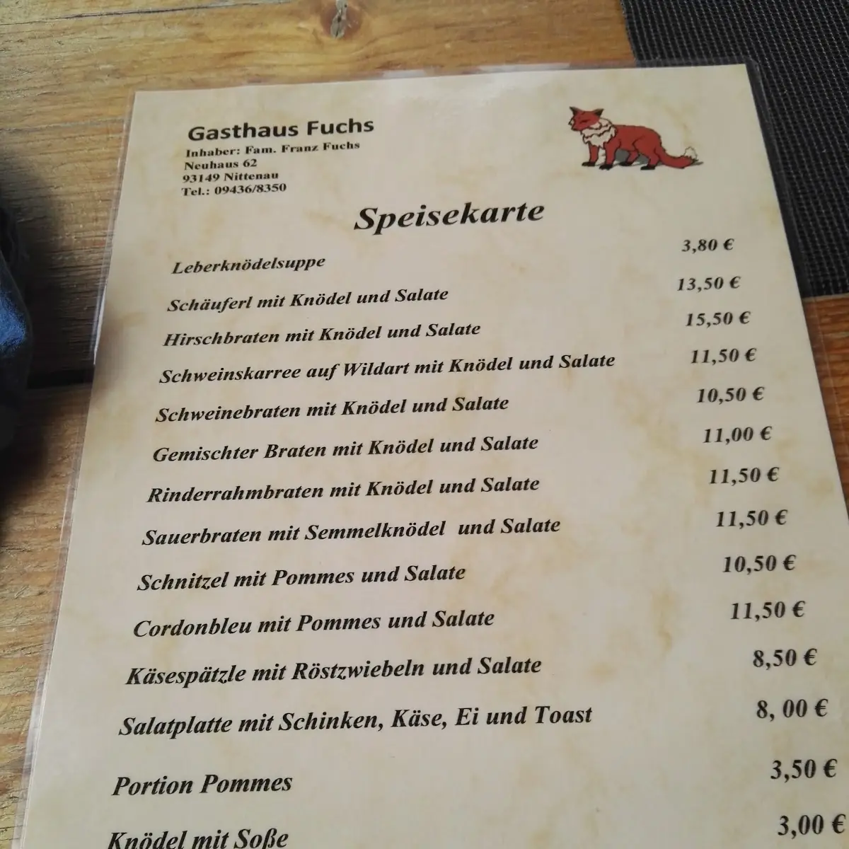Speisekarte photo 5