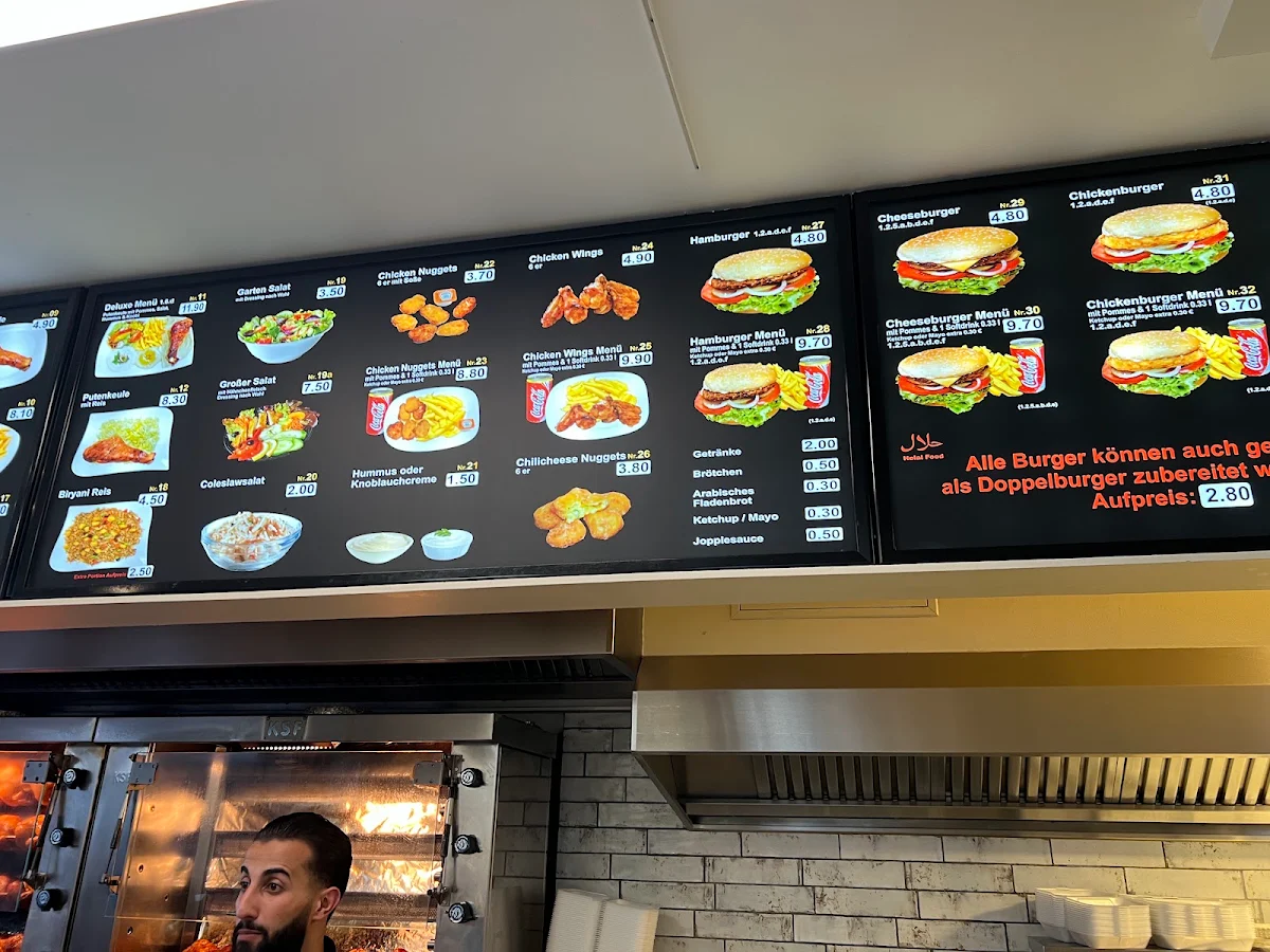 Speisekarte, Palmen Grill Mannheim