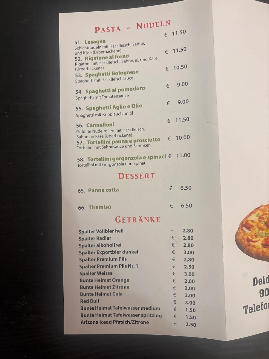 Speisekarte photo 1