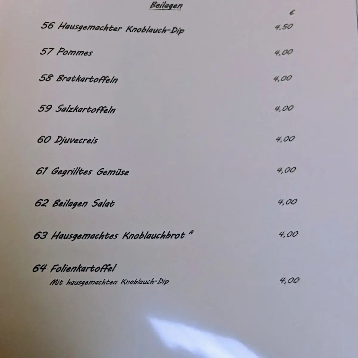 Speisekarte photo 3