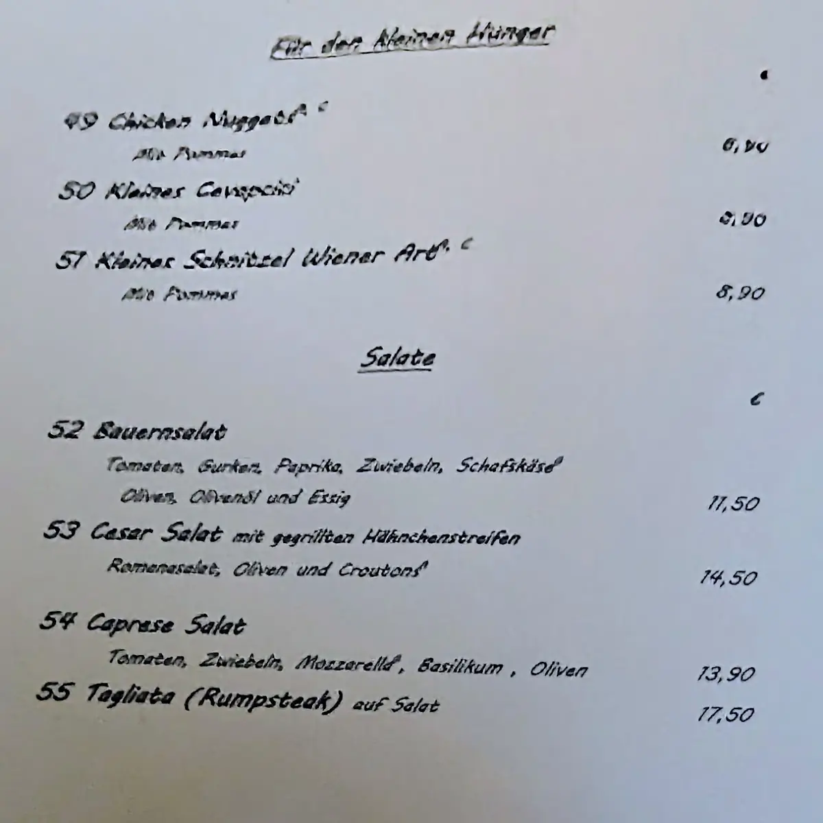 Speisekarte photo 4