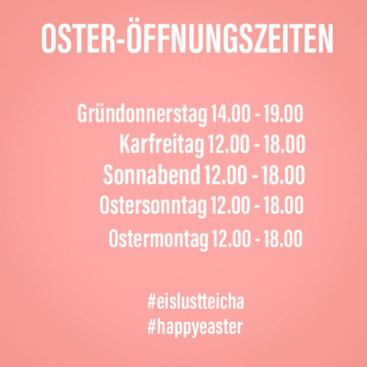 Speisekarte, EISLUST Teicha