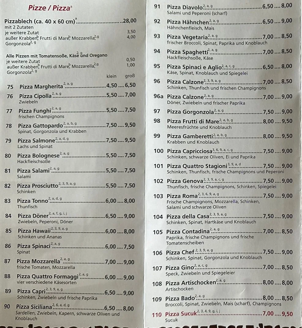 Speisekarte photo 1