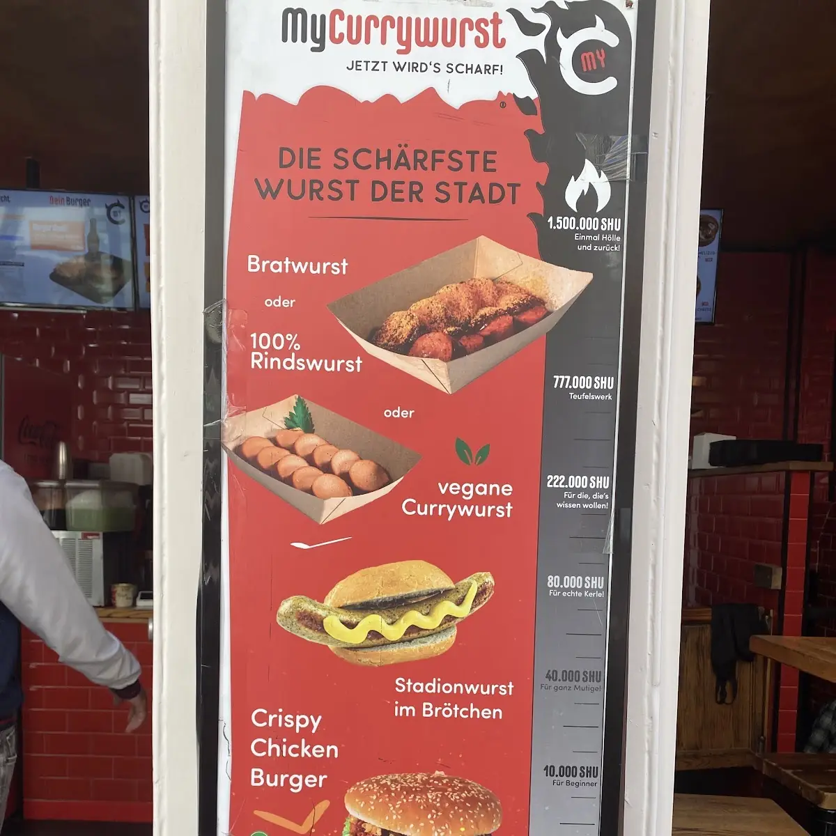 Speisekarte, MyCurrywurst