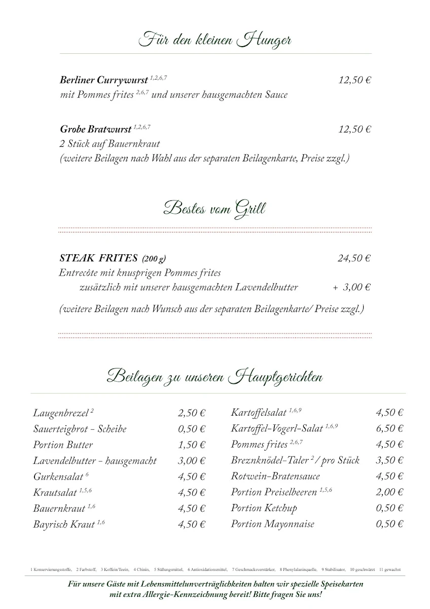 Speisekarte photo 2