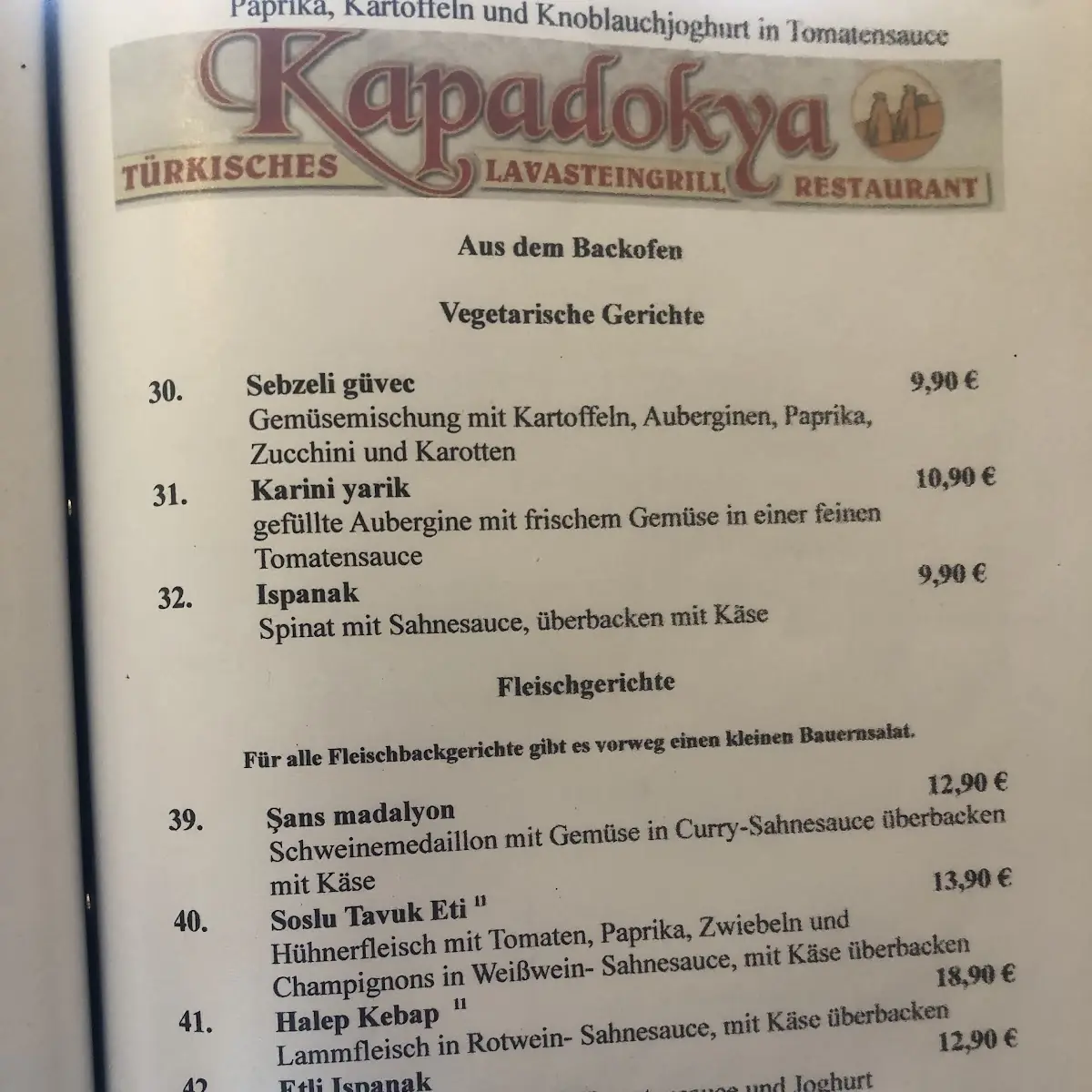 Speisekarte photo 10