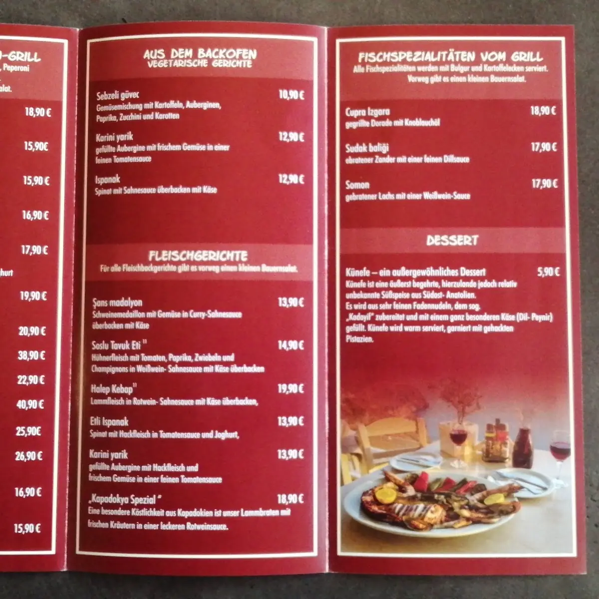 Speisekarte photo 2