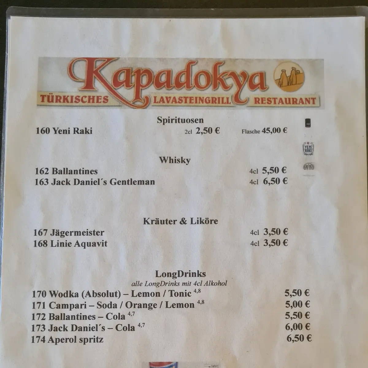 Speisekarte photo 5