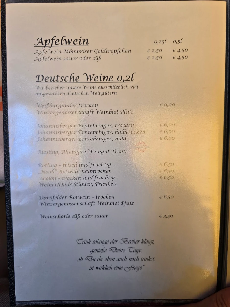 Speisekarte photo 2