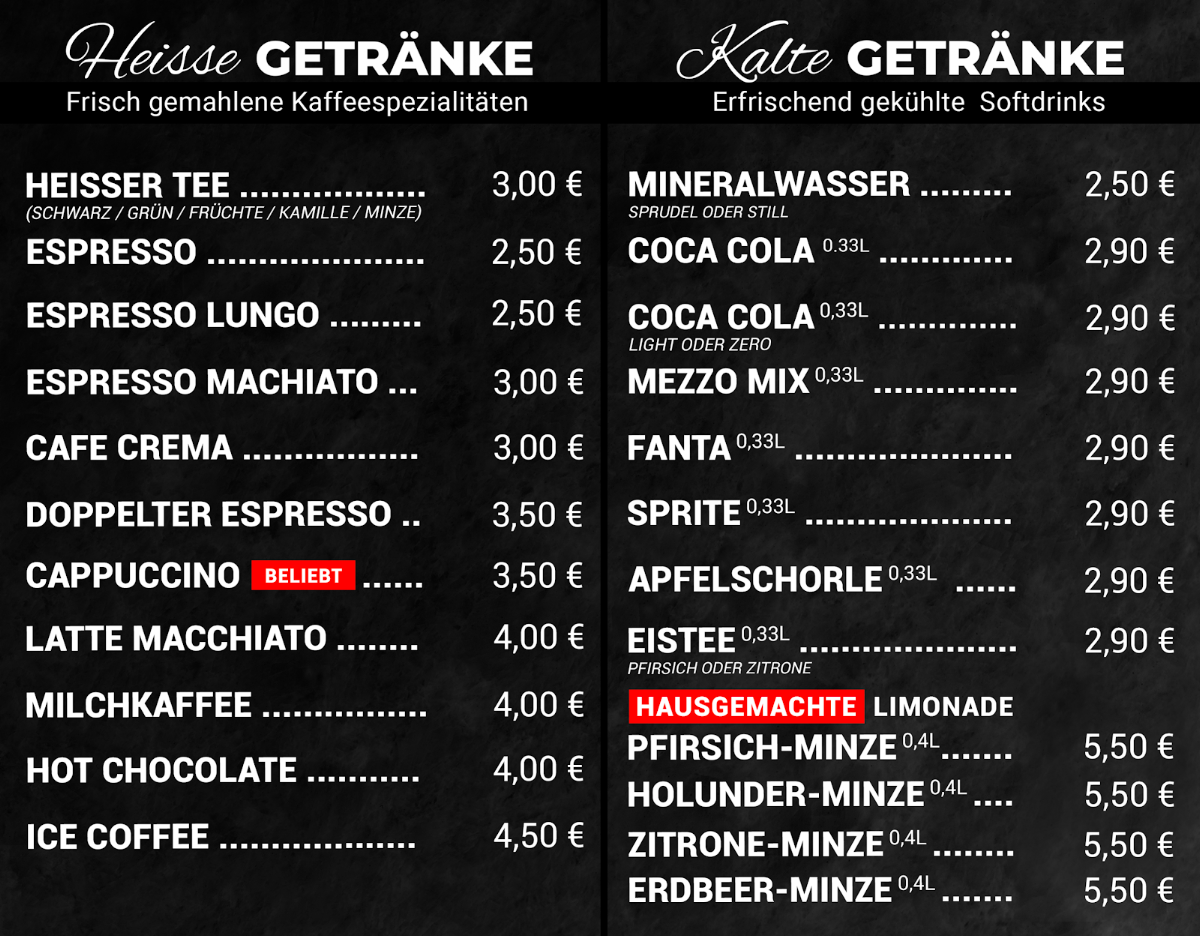 Speisekarte photo 4