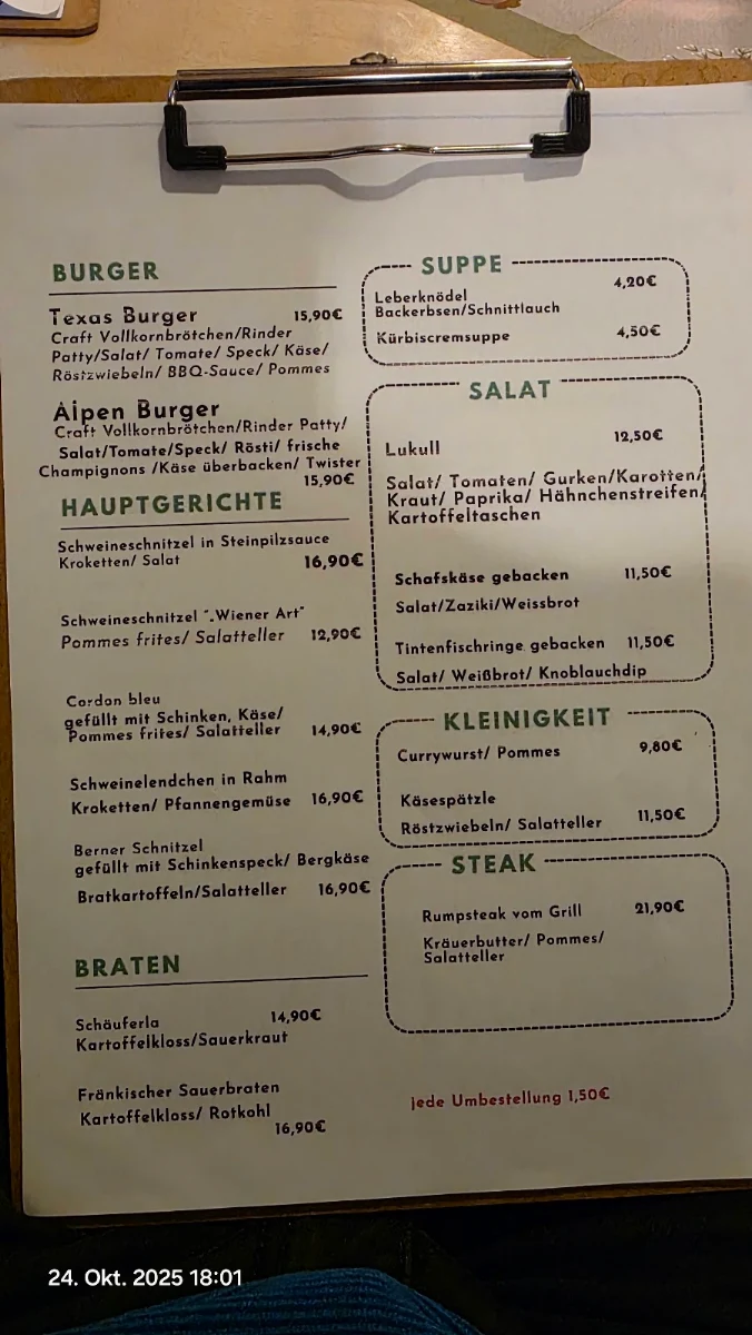 Speisekarte photo 2