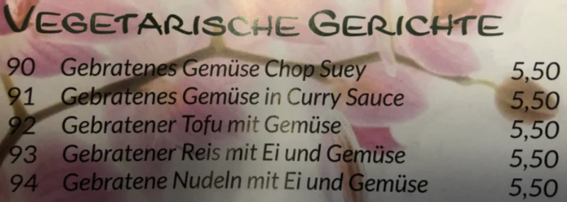 Speisekarte photo 9