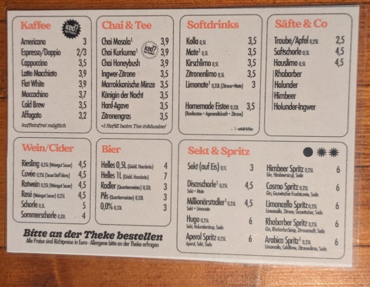 Speisekarte photo 6