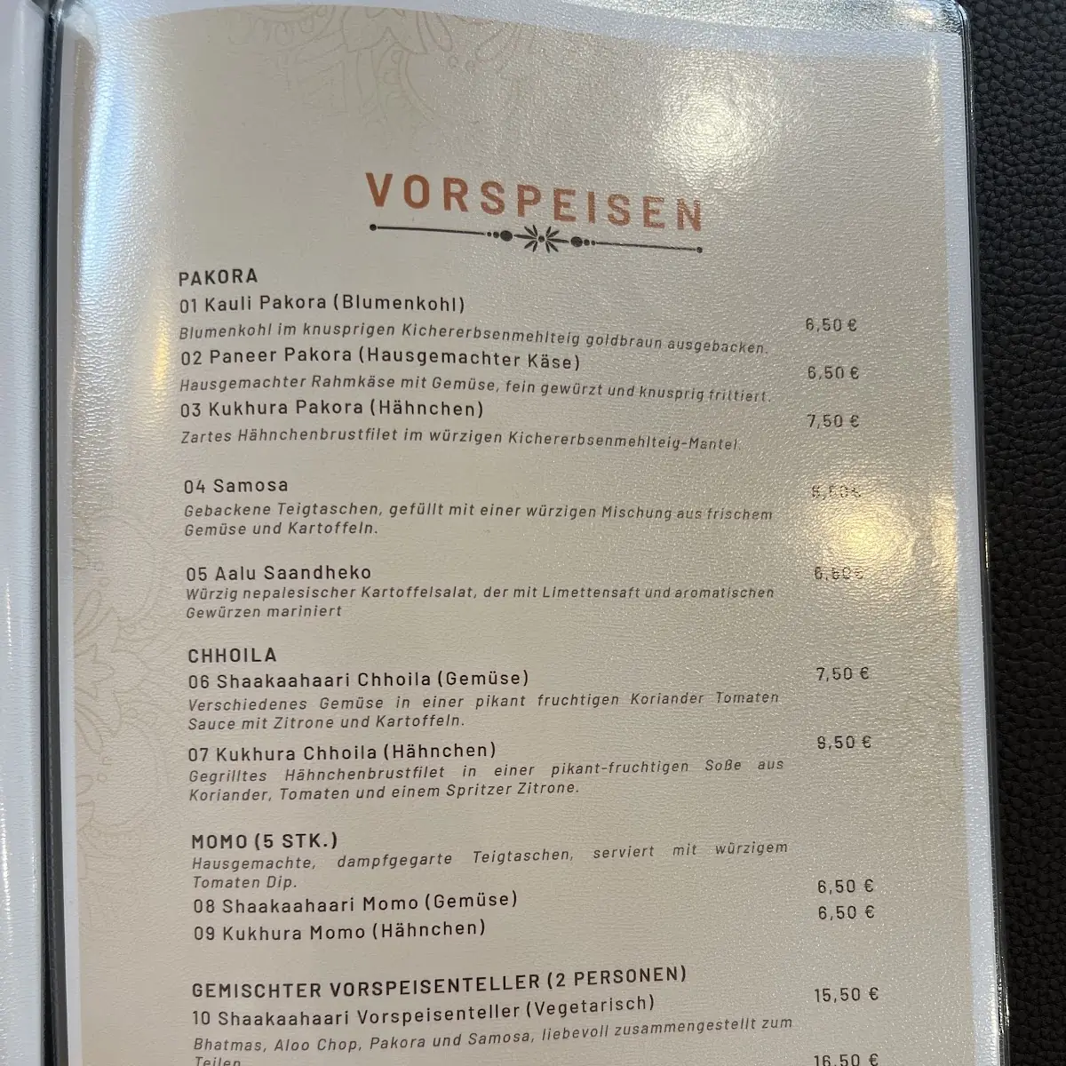 Speisekarte photo 3