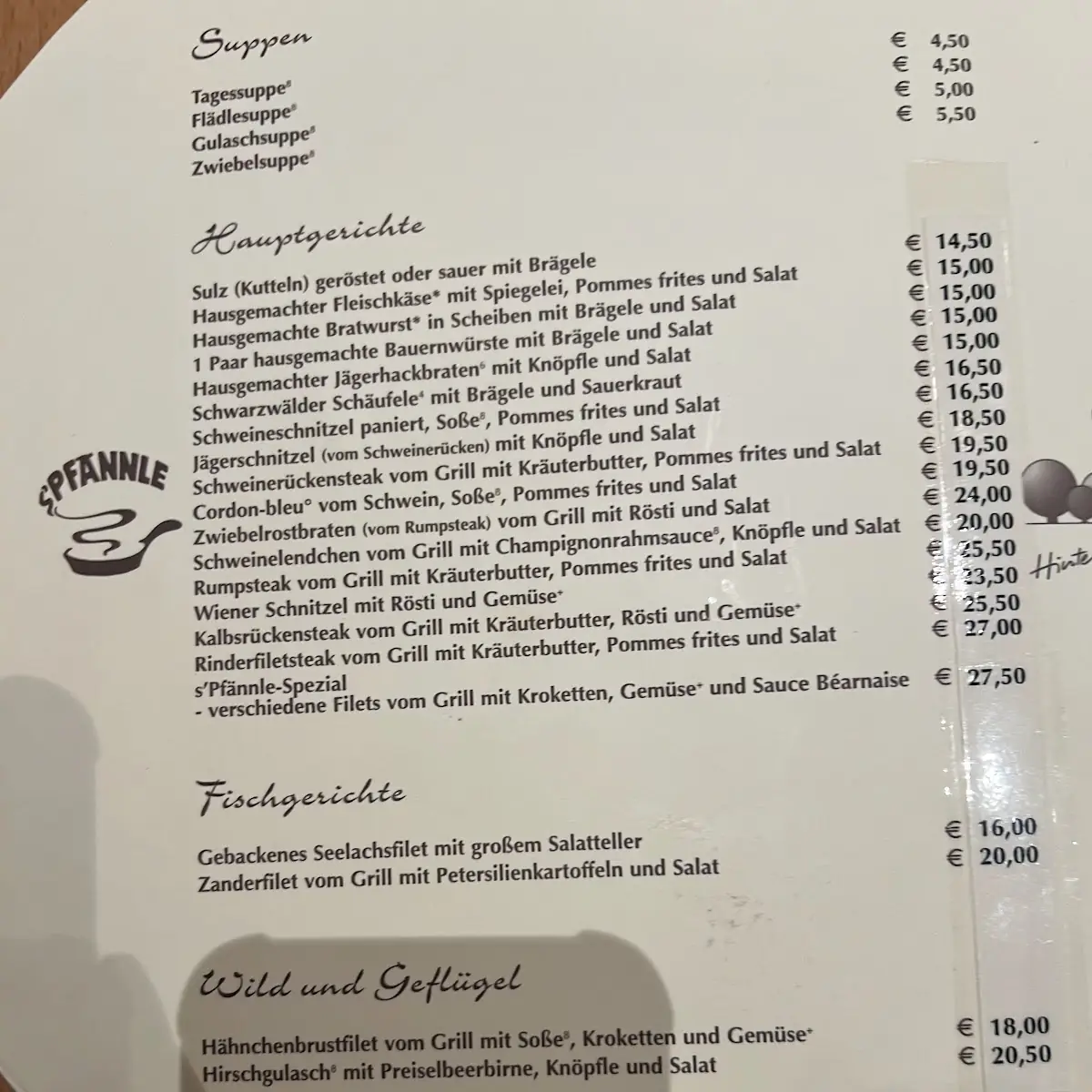 Speisekarte photo 2