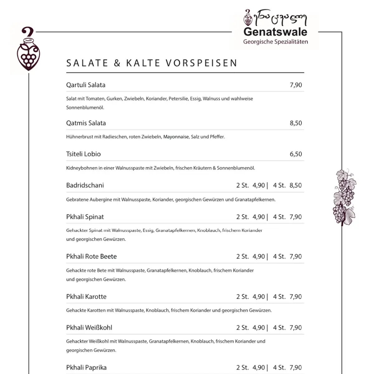 Speisekarte photo 1
