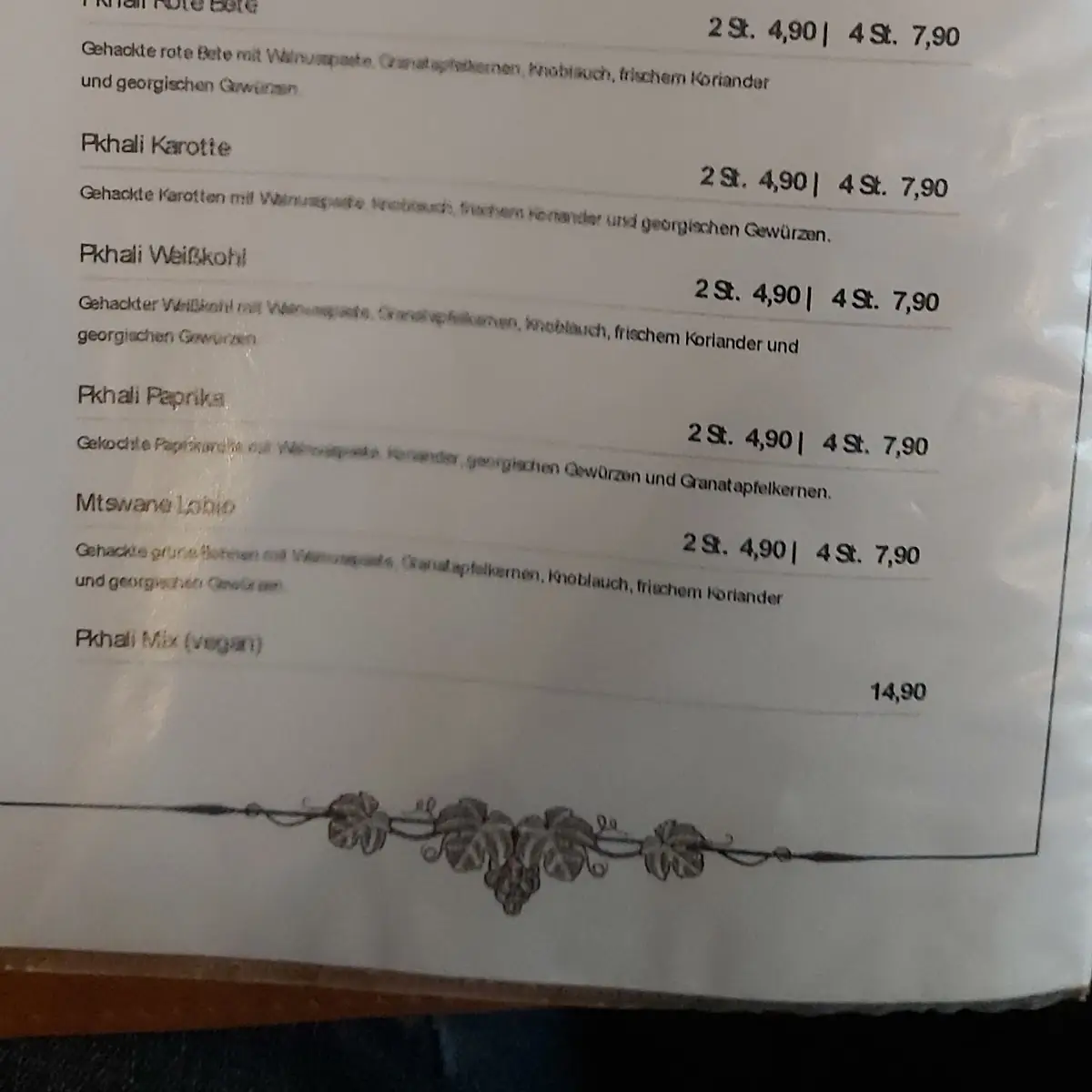 Speisekarte photo 8