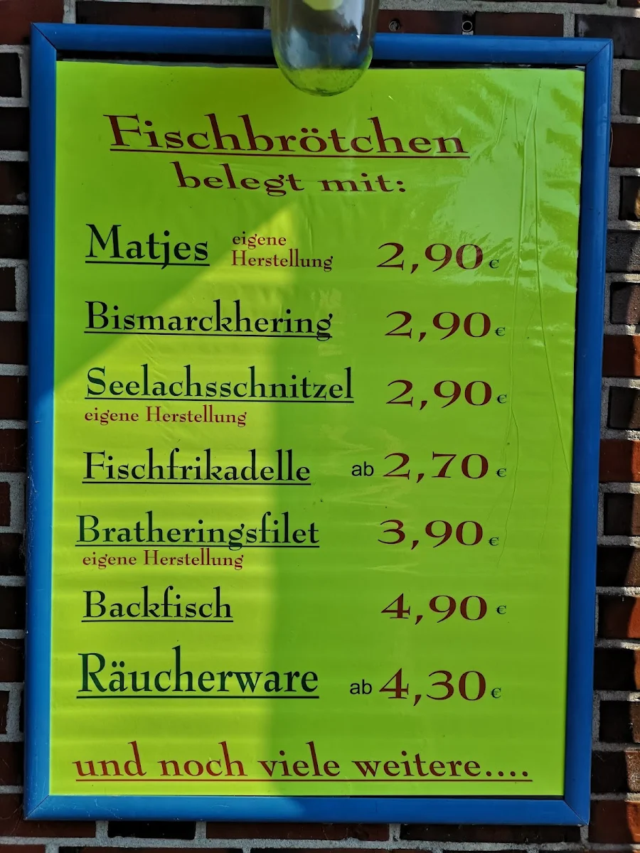 Speisekarte, Janssen's Fisch