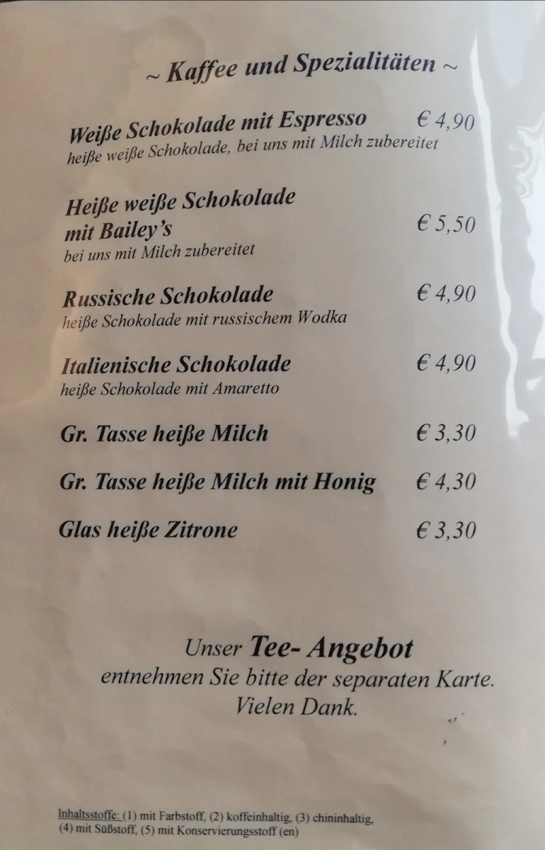 Speisekarte photo 2