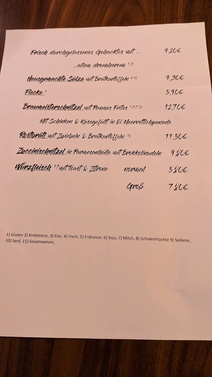 Speisekarte photo 1