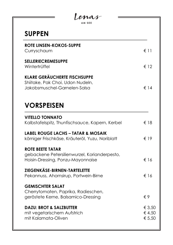 Speisekarte photo 2