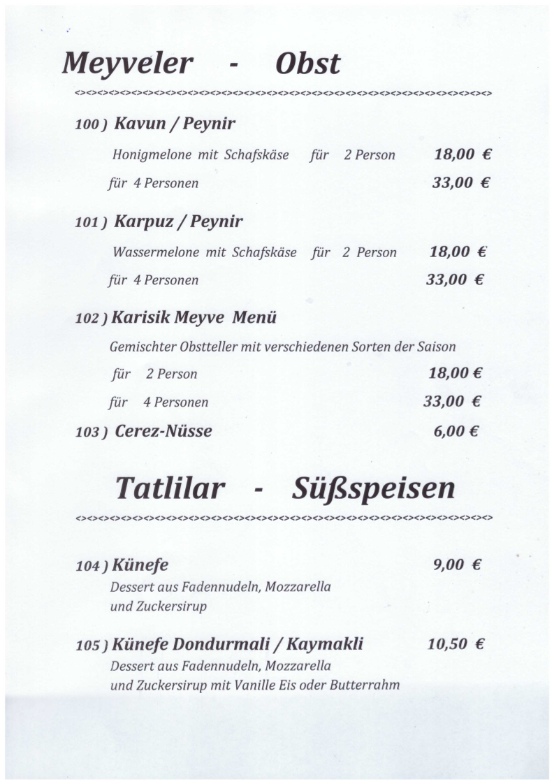Speisekarte photo 5