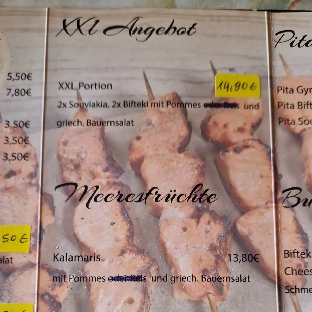 Speisekarte photo 3