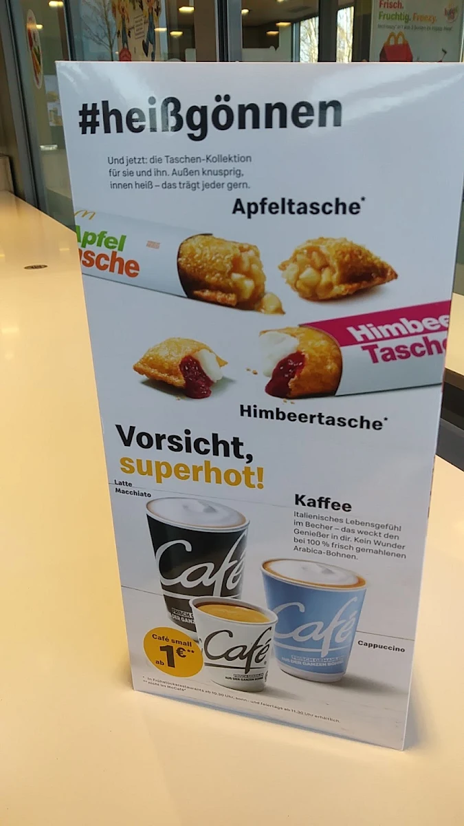 Speisekarte, McDonald's