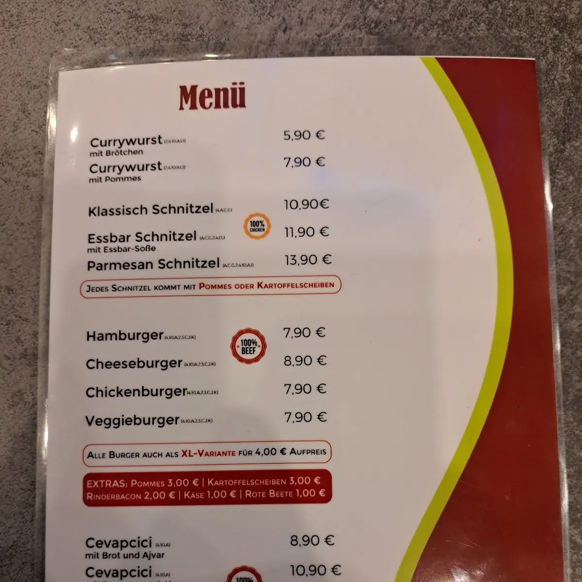 Speisekarte photo 5