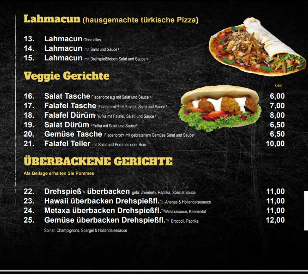 Speisekarte photo 3