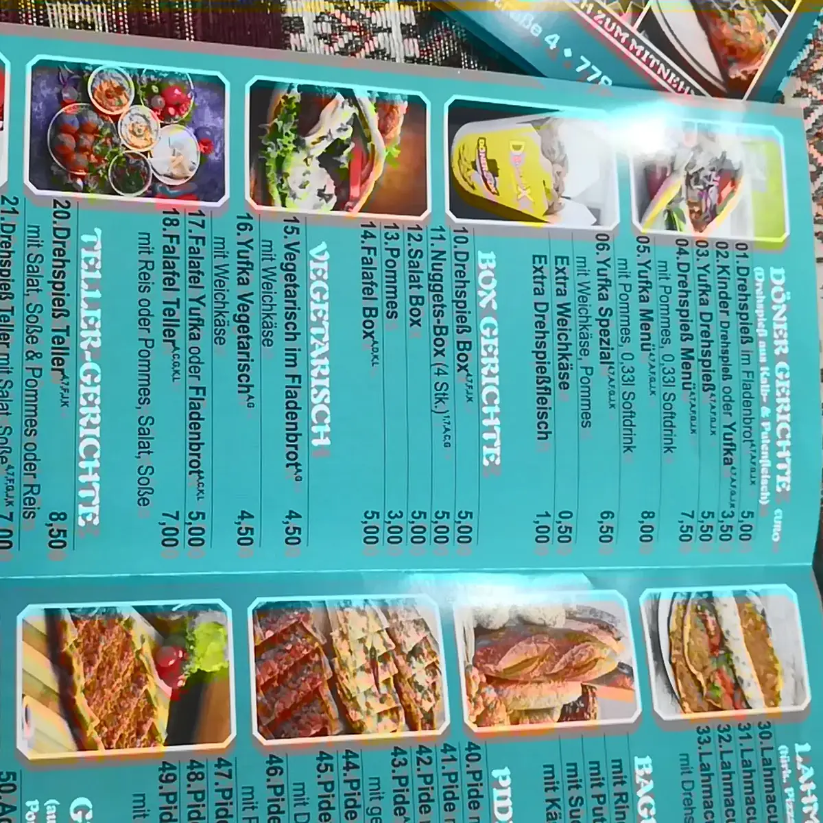 Speisekarte photo 2